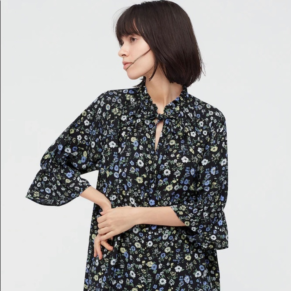 Uniqlo x Paul & Joe Women’s Flower 3/4 Sleeve Blouse
